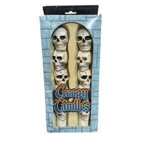 Vintage Skull Candles by Forum Novelties, Inc. - Set of 2 - 10" Taper